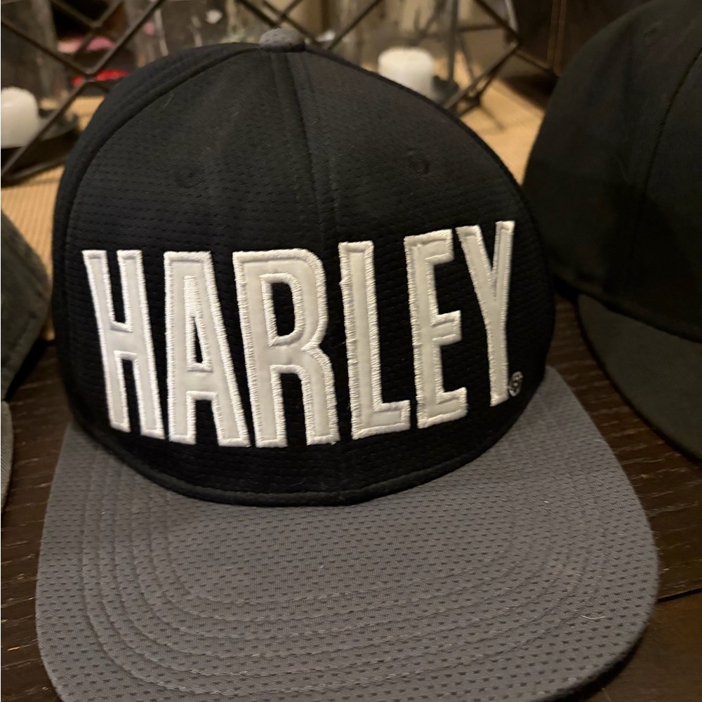Harley-Davidson Black and Gray Cap